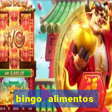 bingo alimentos para imprimir